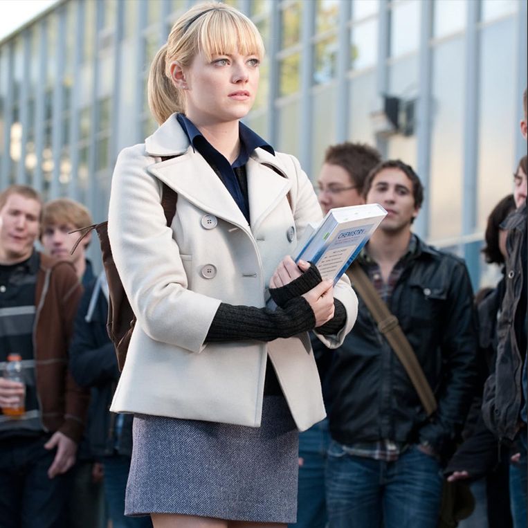emma stone as gwen stacy in the amazing spiderman