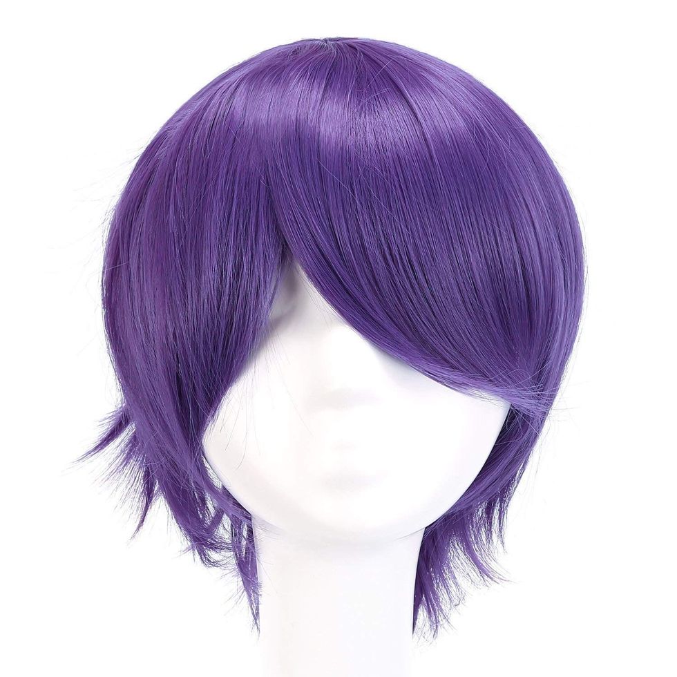 Short Purple Wig