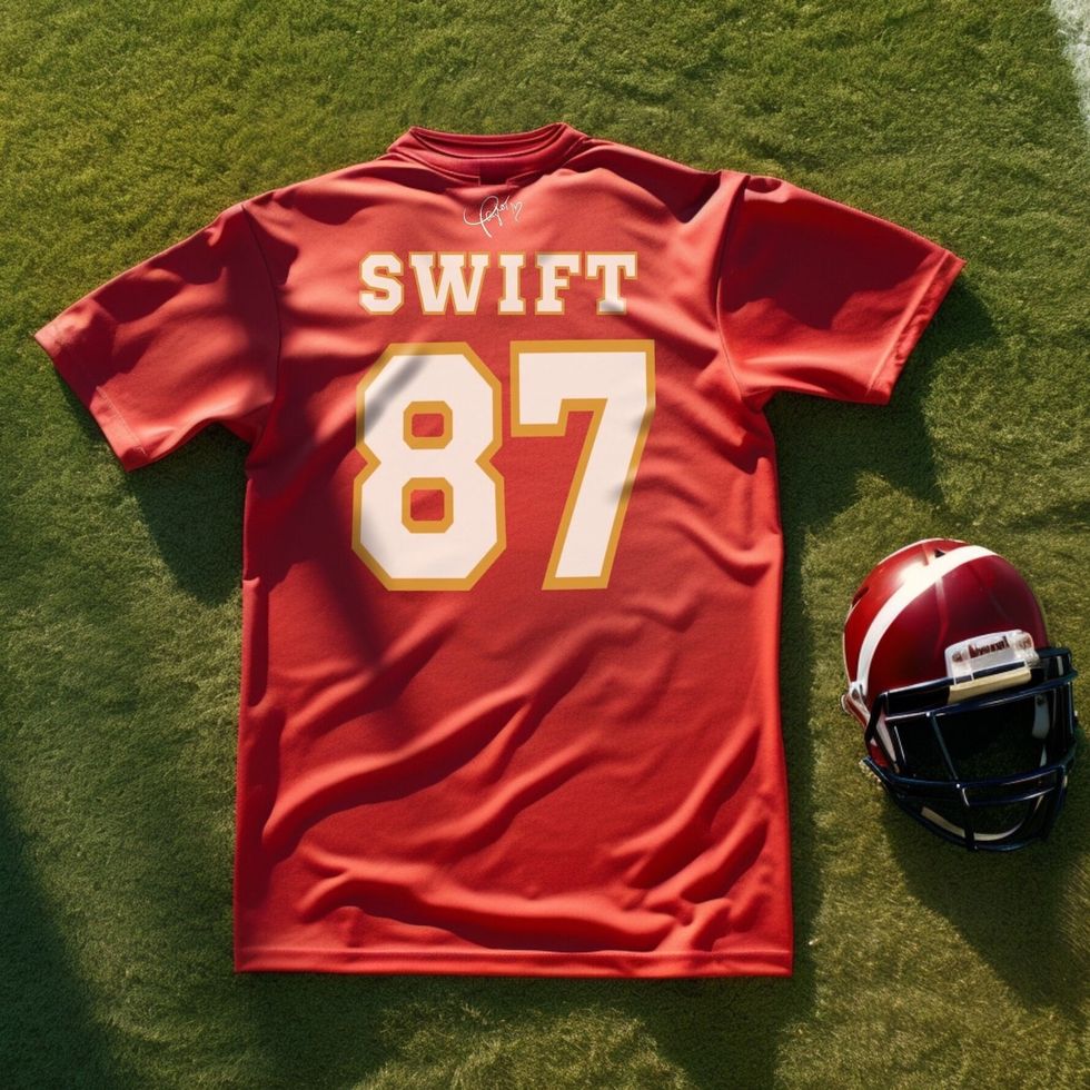 Taylor Swift x Travis Kelce Chiefs Jersey Shirt