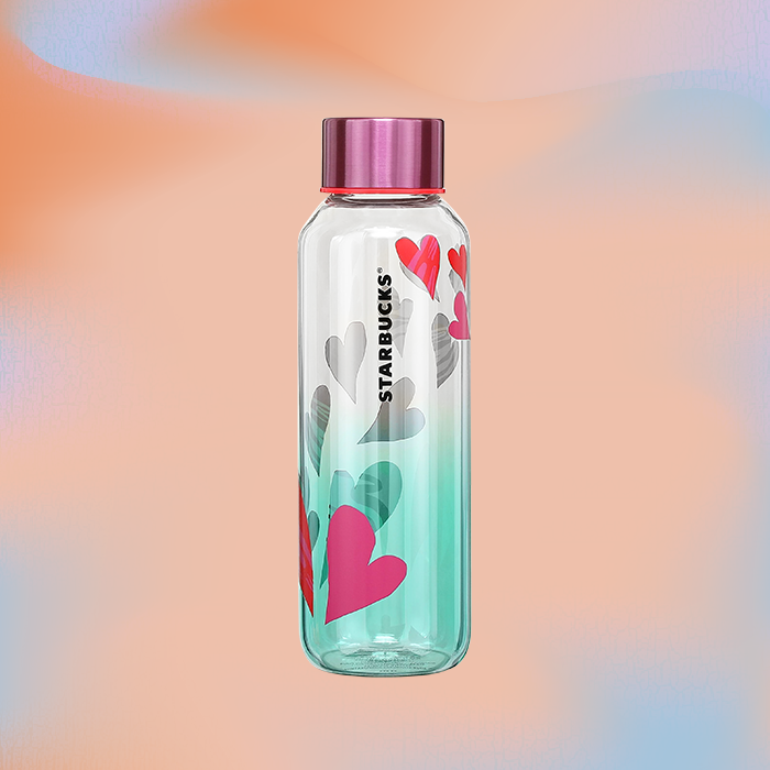 starbucks valentine's day heart water bottle