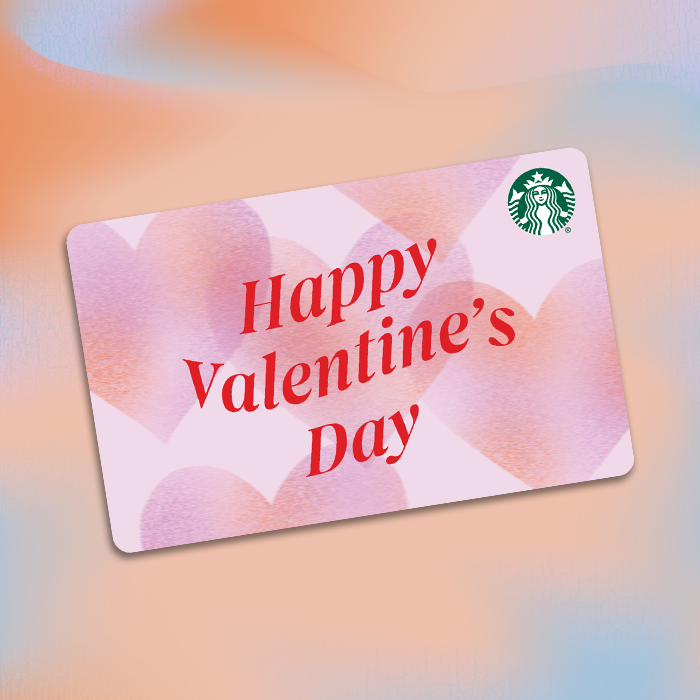 starbucks gift card design for valentines day
