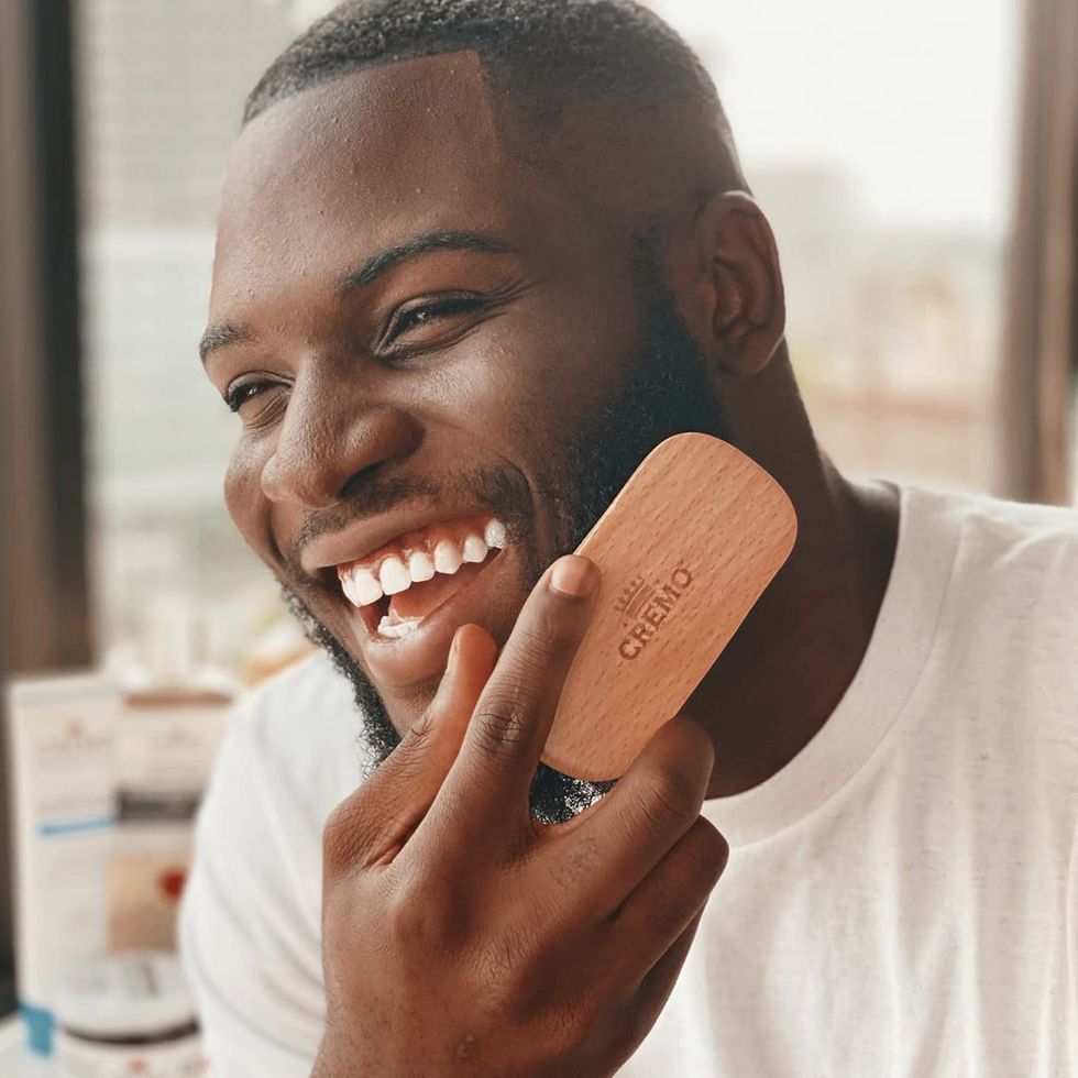 Beard Brush With Wooden Handle