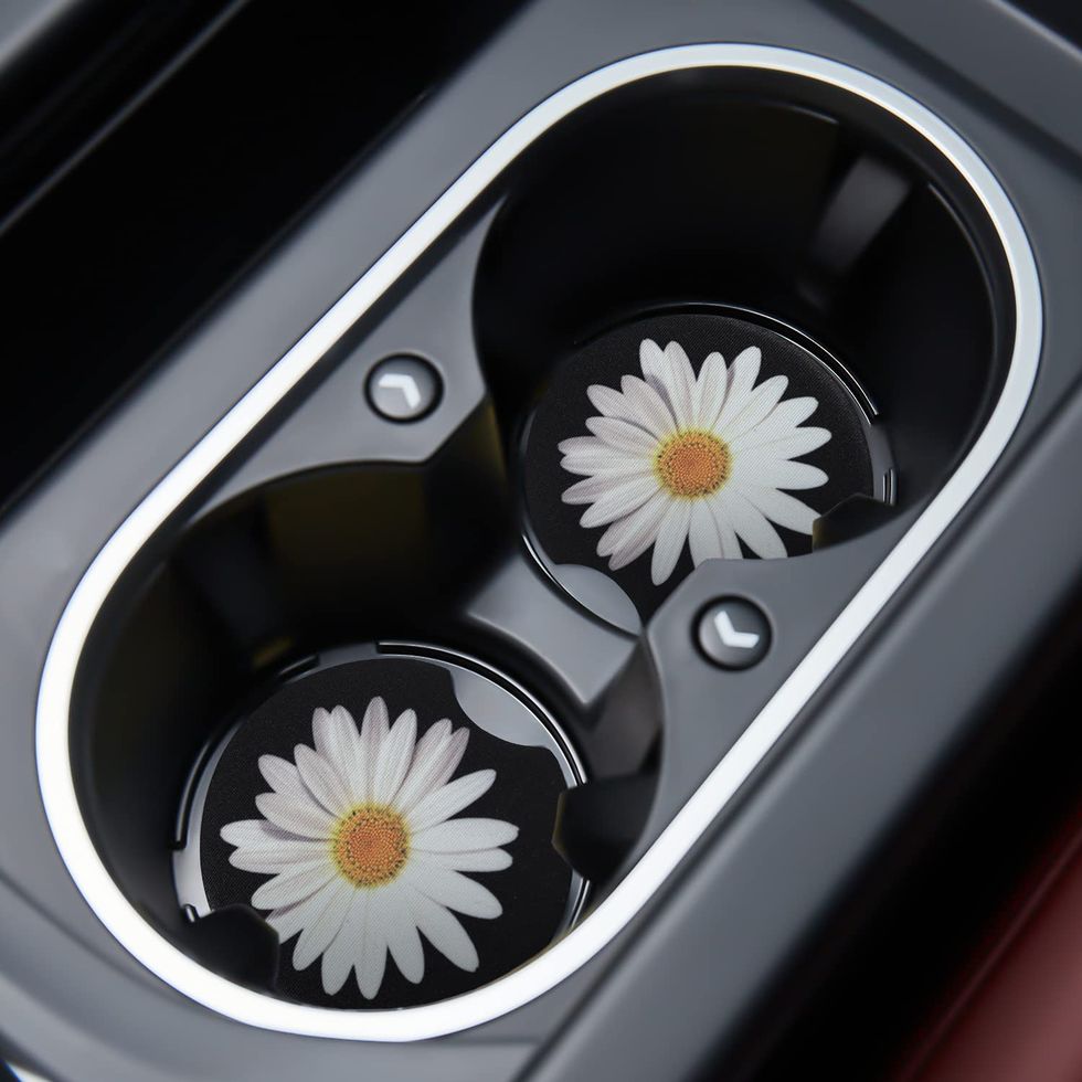 Daisy Car Cupholder Coaster