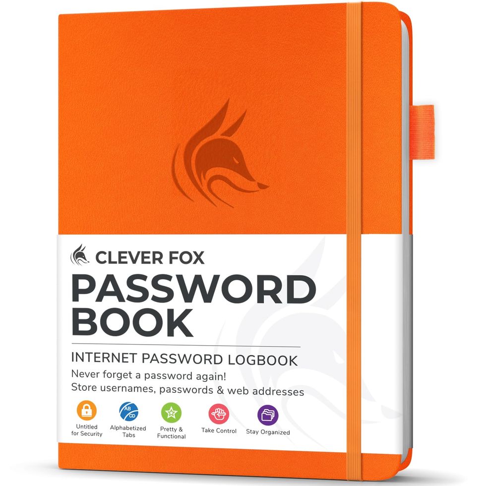 Password Book With Tabs 