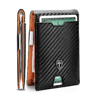 Slim Wallet with Money Clip 