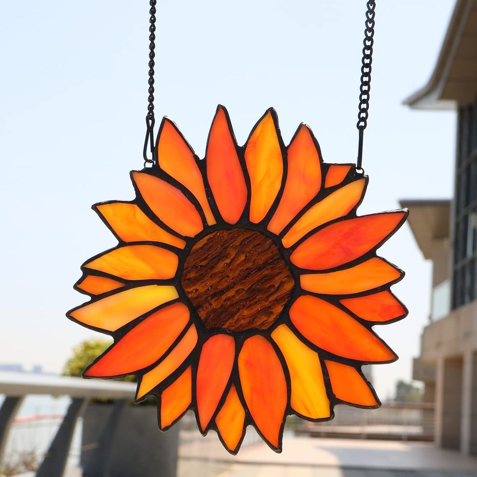 Stained Glass Sunflower