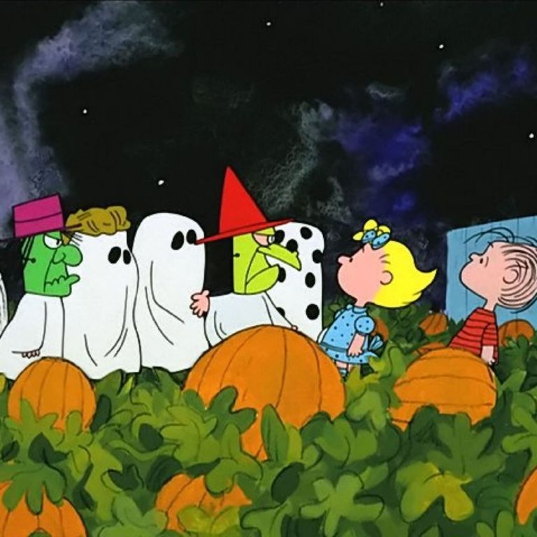 the peanuts gang in costume for its the great pumpkin charlie brown a good housekeeping pick for best halloween movies