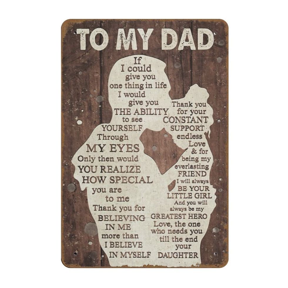 To My Dad Plaque 