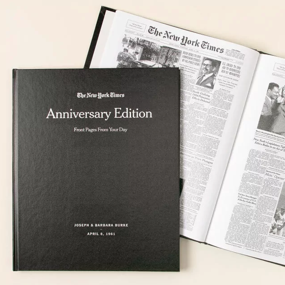 'The New York Times' Custom Anniversary Book