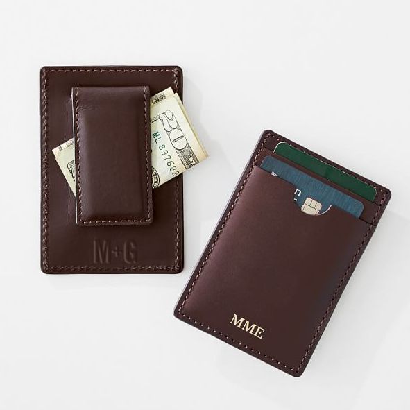 Leather Money Clip Wallet