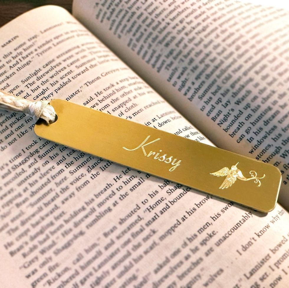 Gold Personalized Bookmark