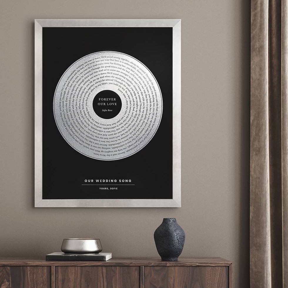 Sound of Silver: Custom Foil Lyrics Wall Art