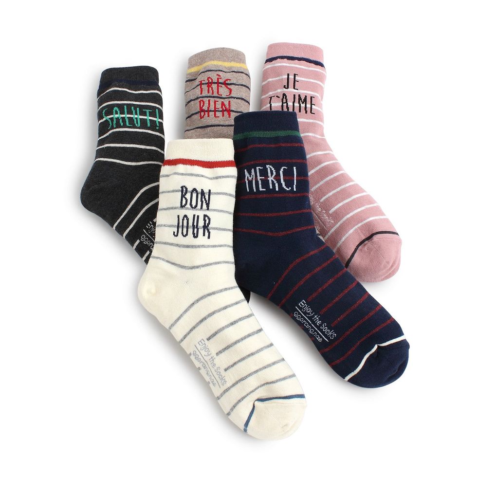 French Bonjour Fashion Socks