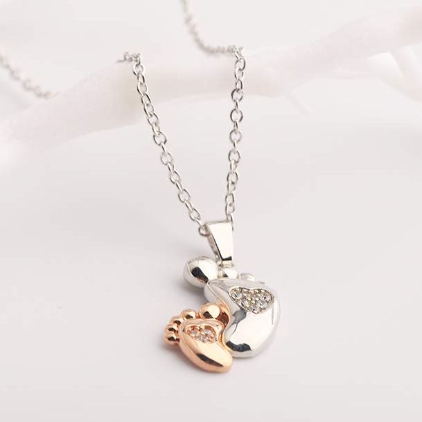 Baby Footprint Necklace 