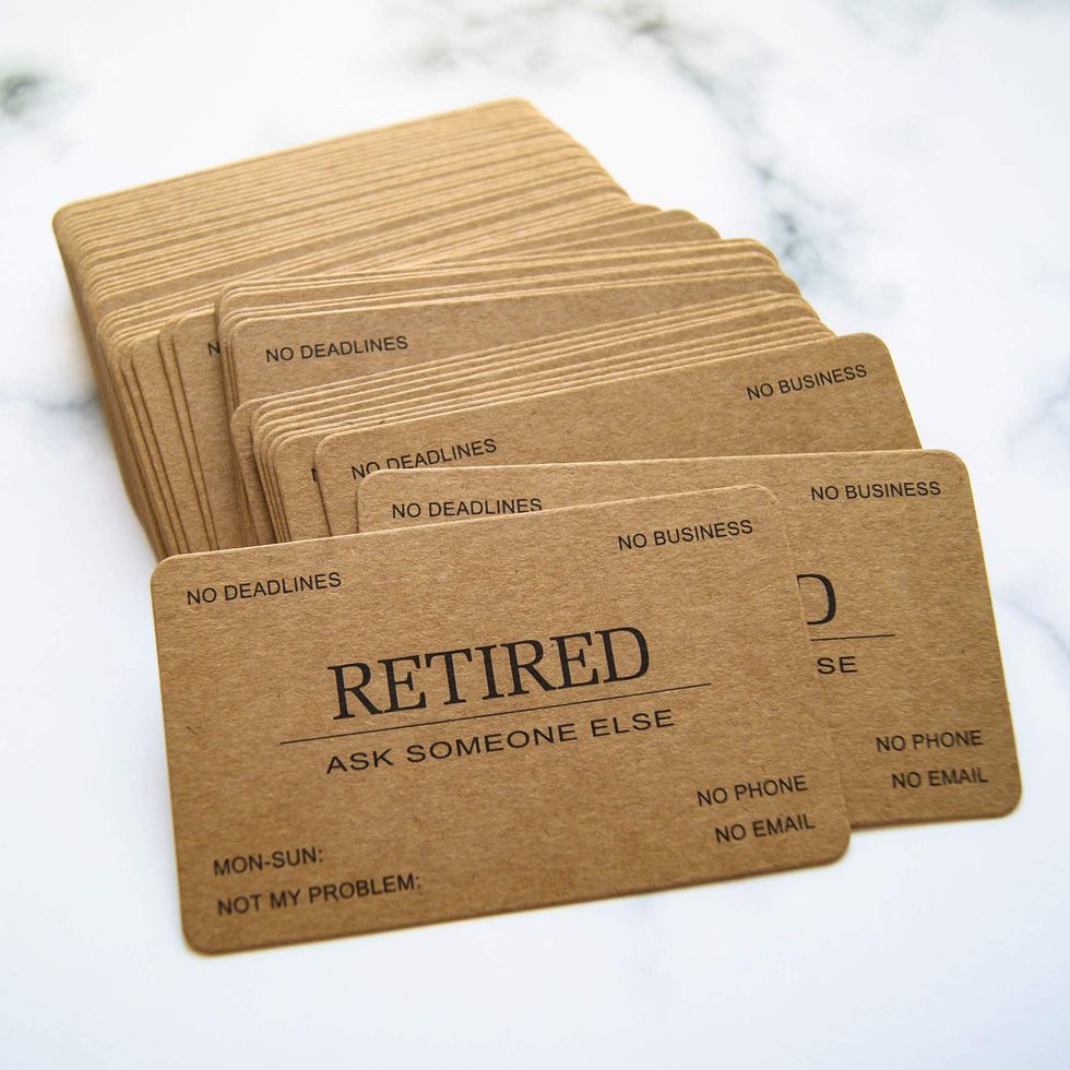 Retired Business Cards 