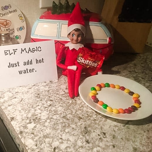 elf on the shelf ideas elf on the shelf creates a magic experiment