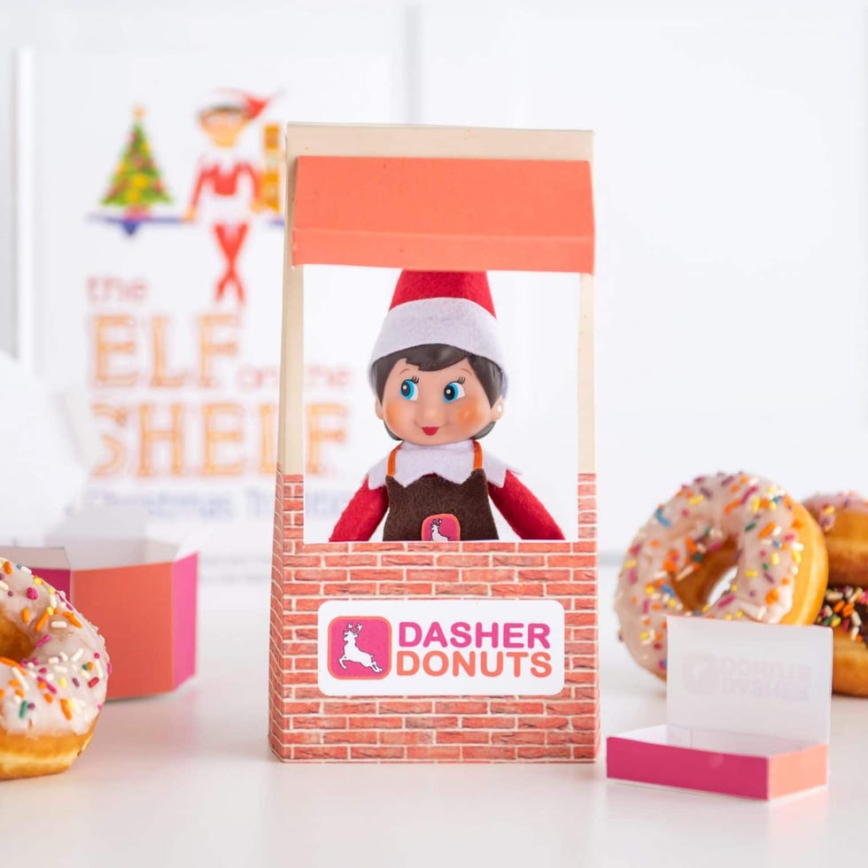 elf on the shelf ideas elf on the shelf runs on dasher donuts shop