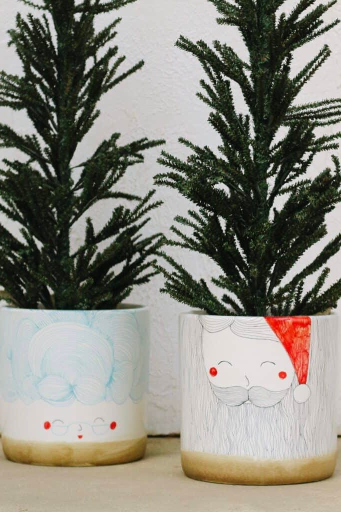 christmas tree diy planter