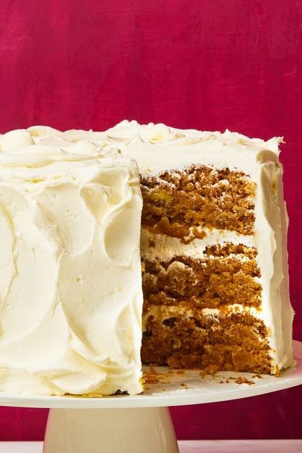 vegan apple cake with white frosting