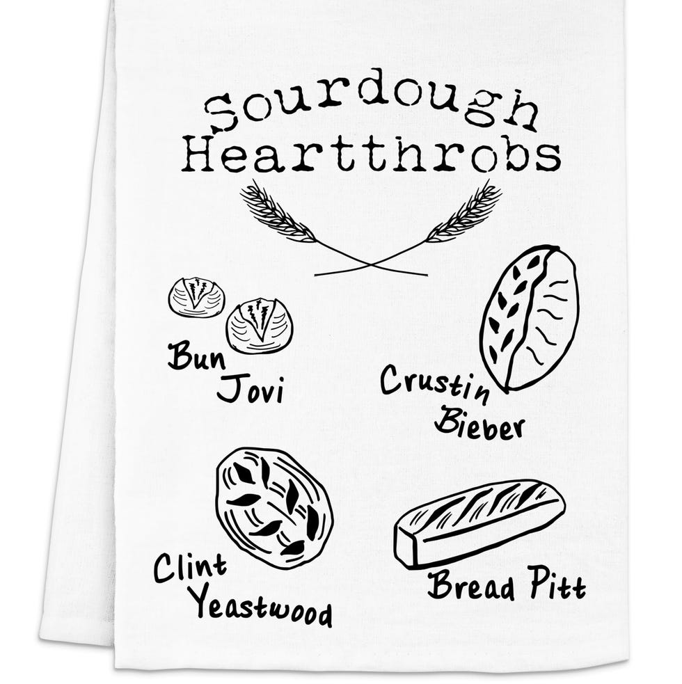 Sourdough Heartthrobs Flour Sack Kitchen Towels