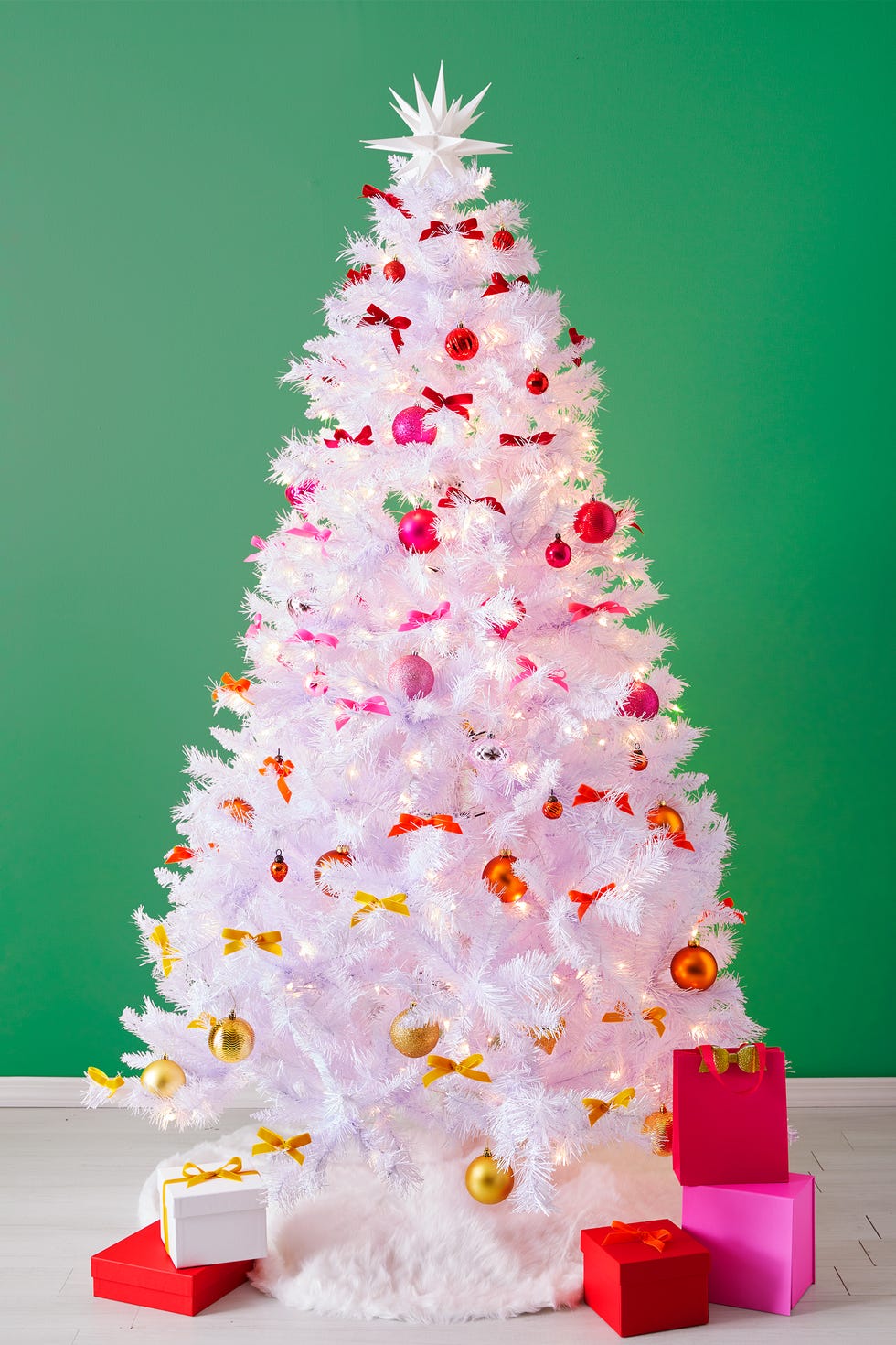 christmas tree ideas, white christmas tree