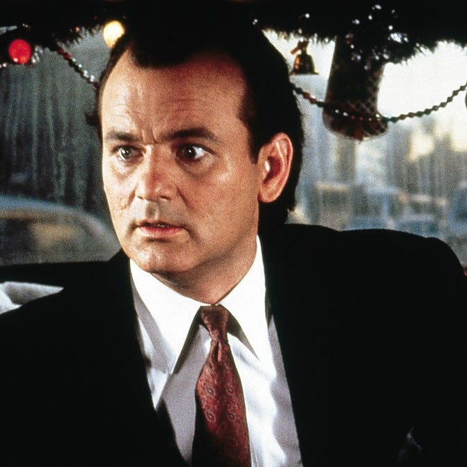 a scene from scrooged, a good housekeeping pick for best funny christmas movies