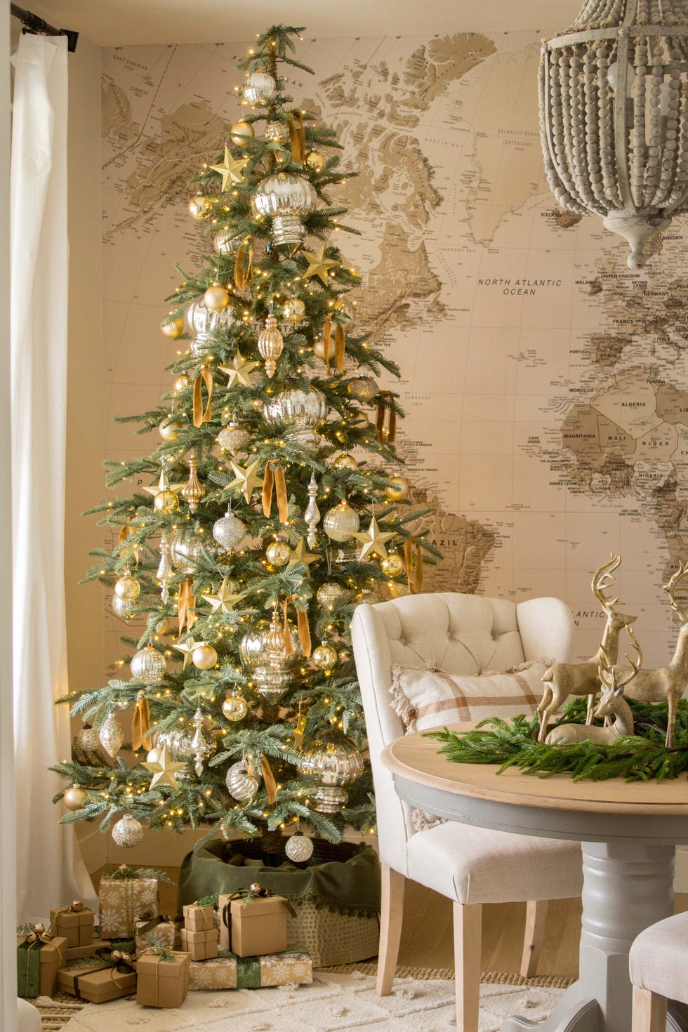 gold and silver tree