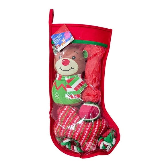 Dog Toy Stocking Gift Set