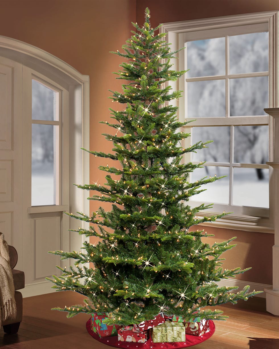 7.5 Foot Pre-Lit Aspen Fir Artificial Christmas 