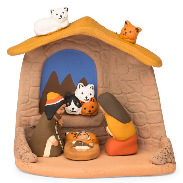 Cat Lover's Nativity