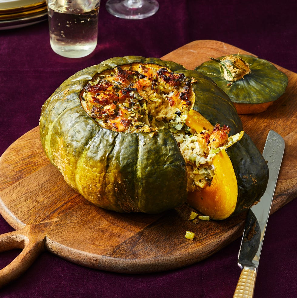 stuffing stuffed kabocha squash