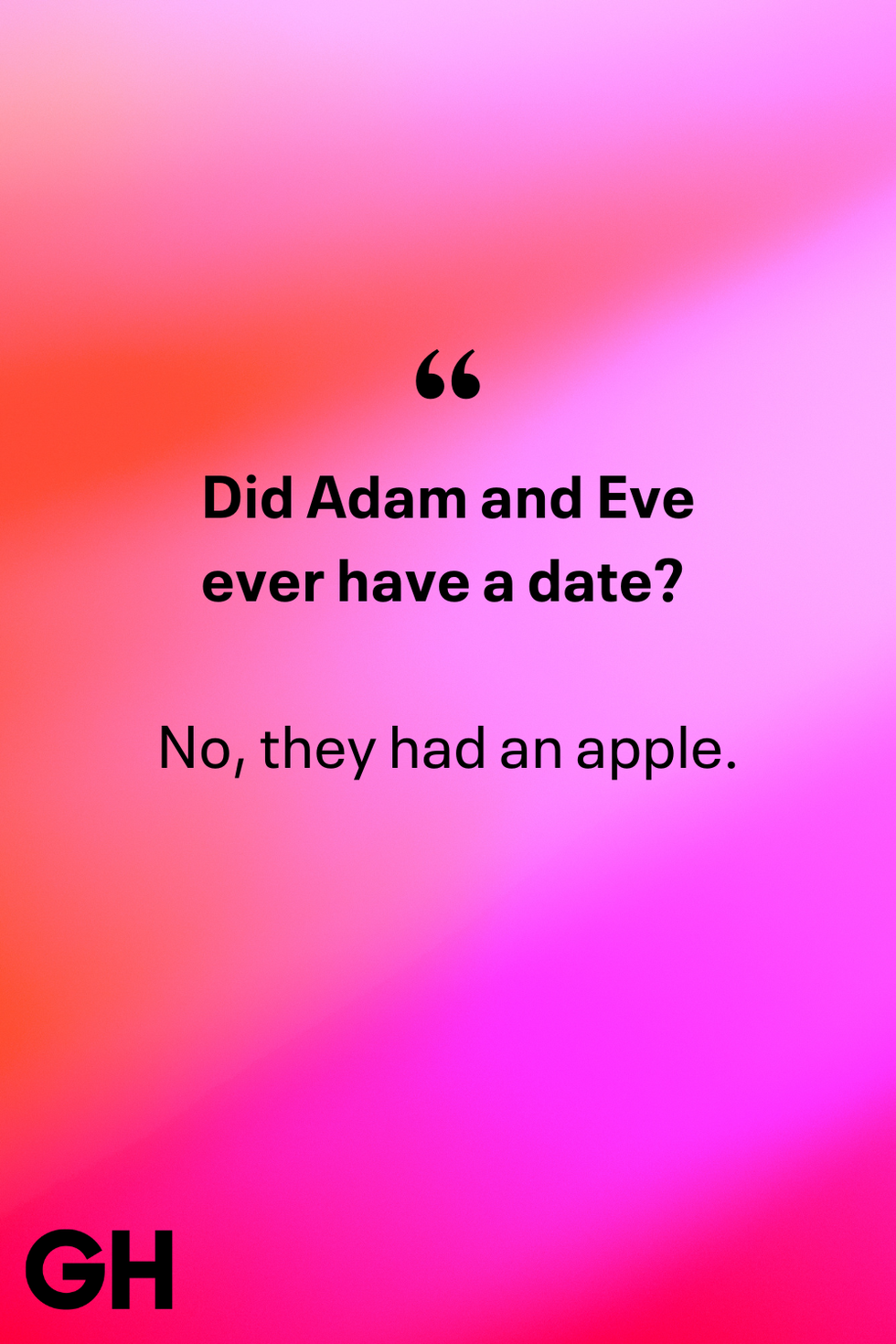 did adam and eve ever have a date joke