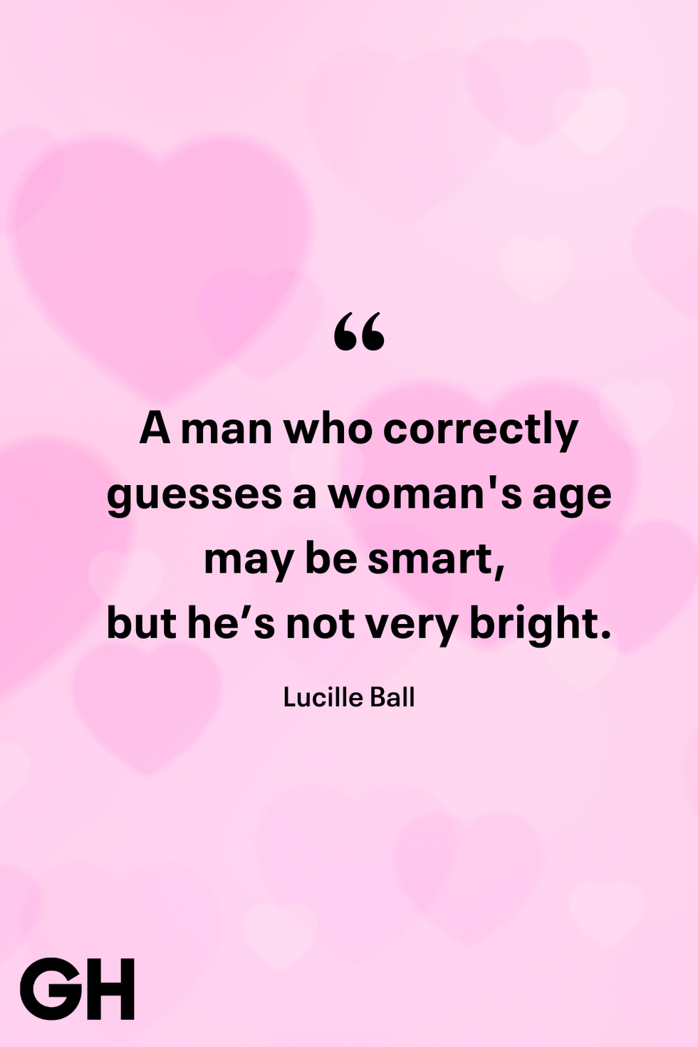 quote by lucille ball about guessing a womans age