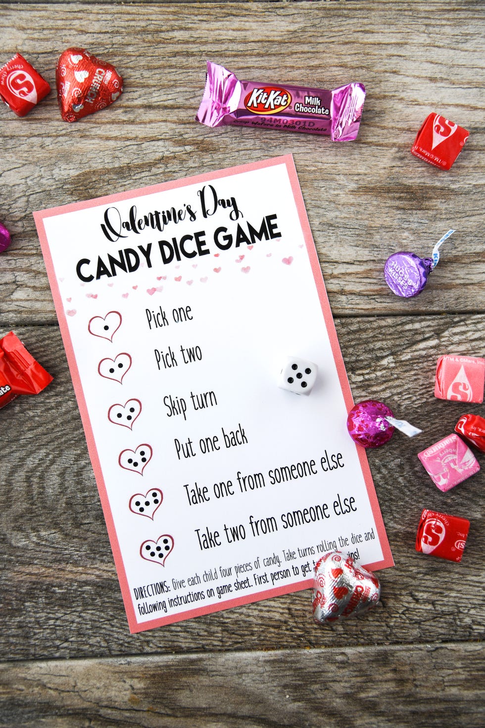 valentine's day games  dice game