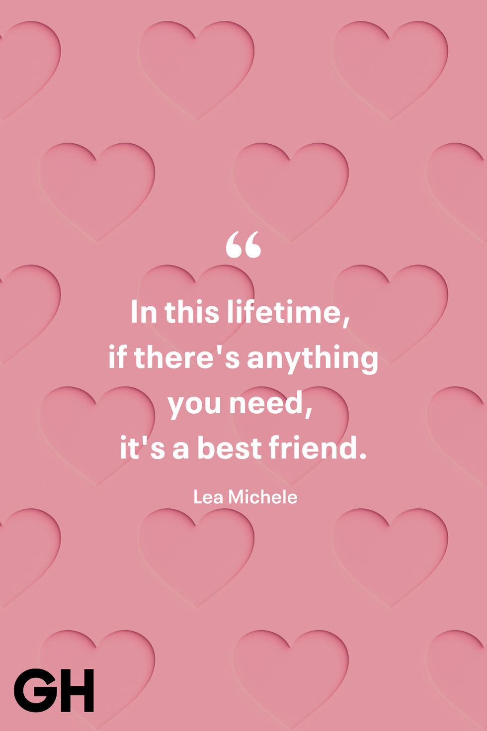 in this lifetime if there's anything you need it's a best friend lea michele