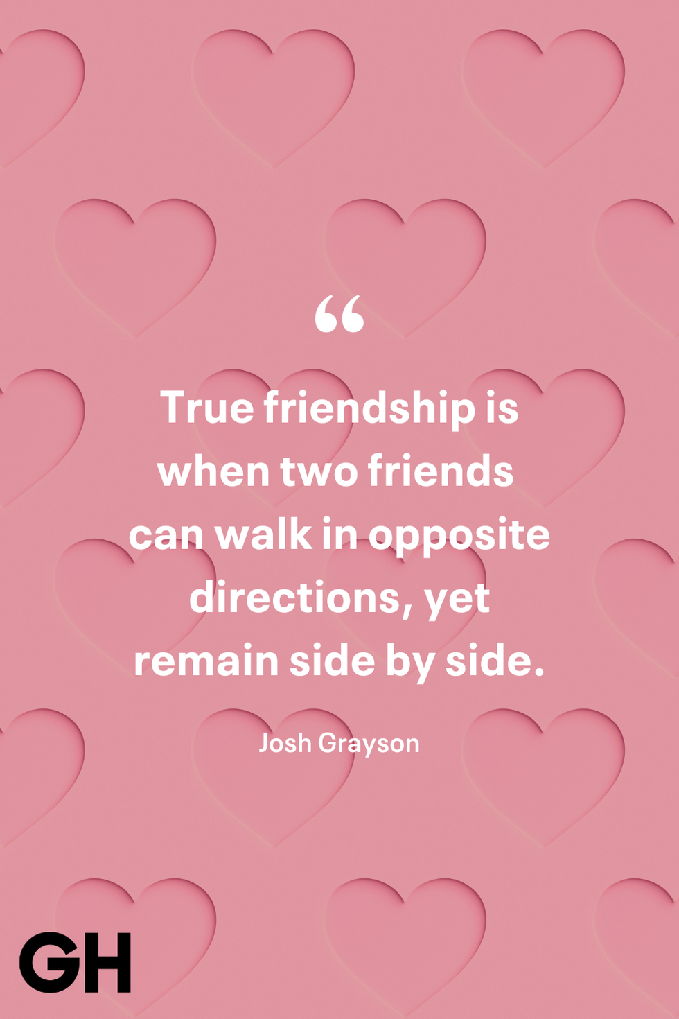 true friendship is when two friends can walk in opposite directions quote