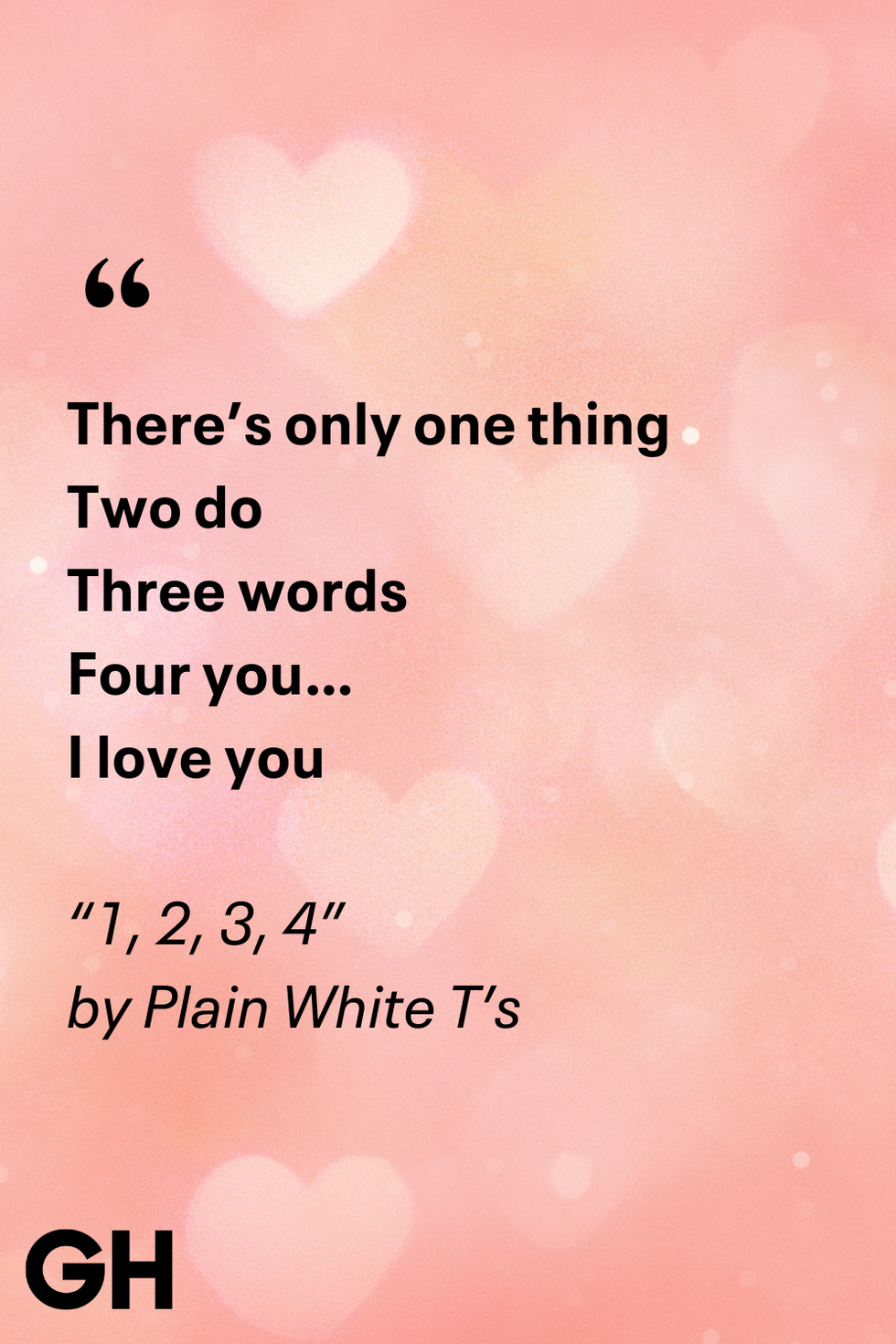 1 2 3 4 by the plain white ts