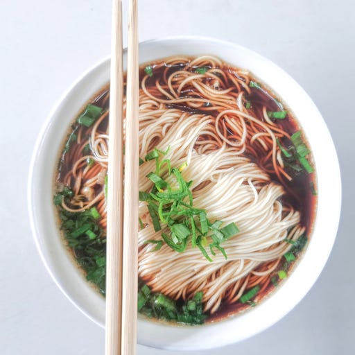 wuxi,jiangsu province , china, feb 10, 2021spring noodles with silver thread