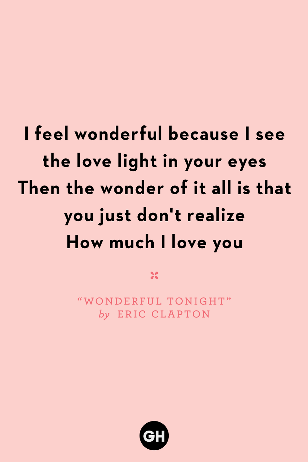 “wonderful tonight” by eric clapton